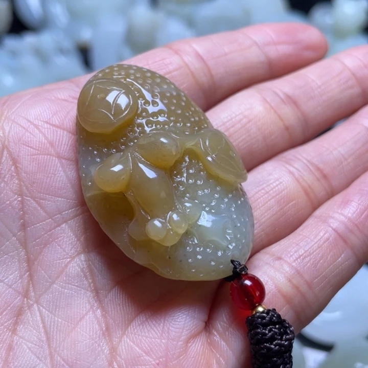 和田玉未镶嵌吊坠(不含链)