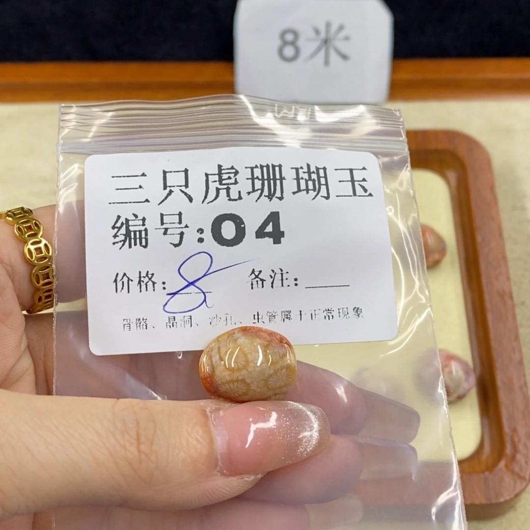 硅化珊瑚（珊瑚玉）未镶嵌1保****操