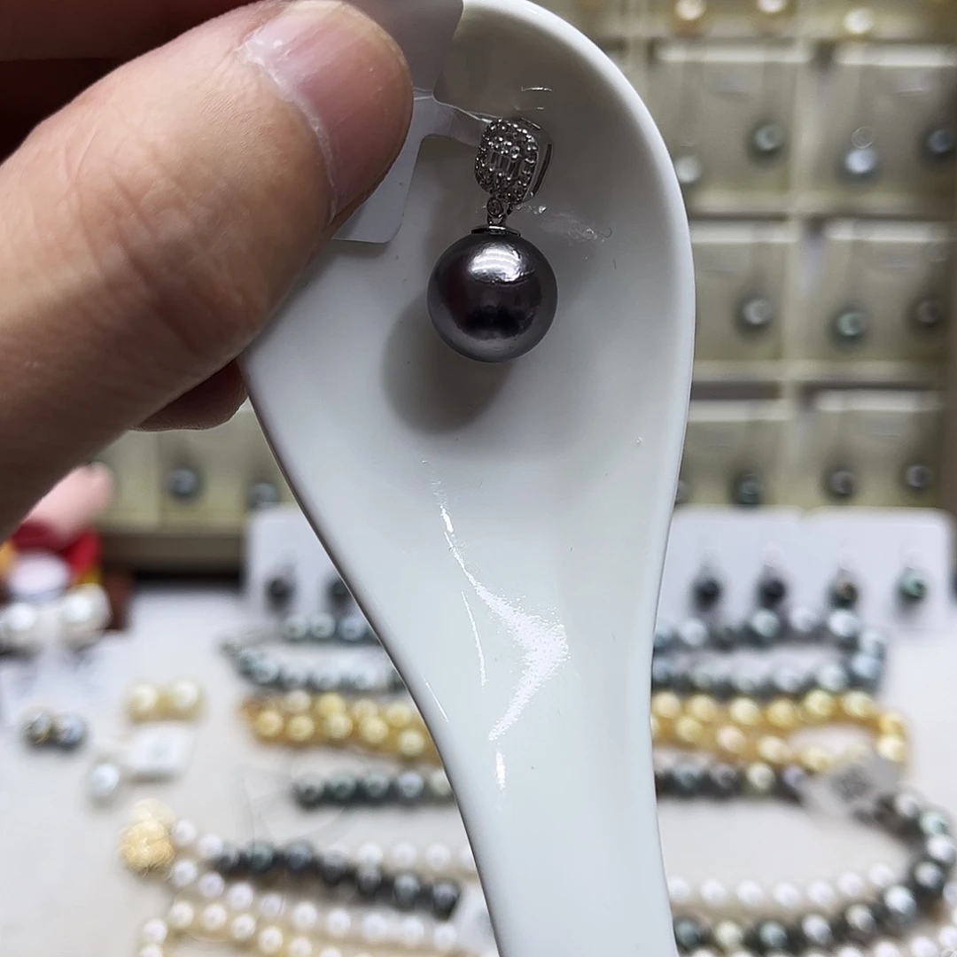 颈饰海水珍珠银S925镶嵌