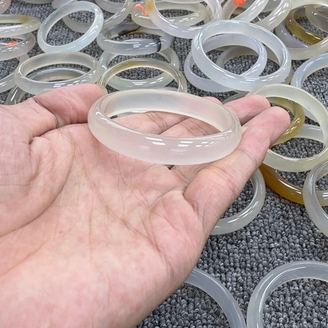 沉****玛瑙/玉髓手镯未镶嵌14