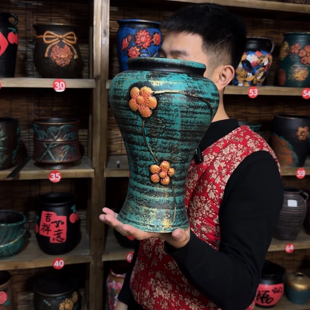 带孔高端浮雕花盆炸炸炸