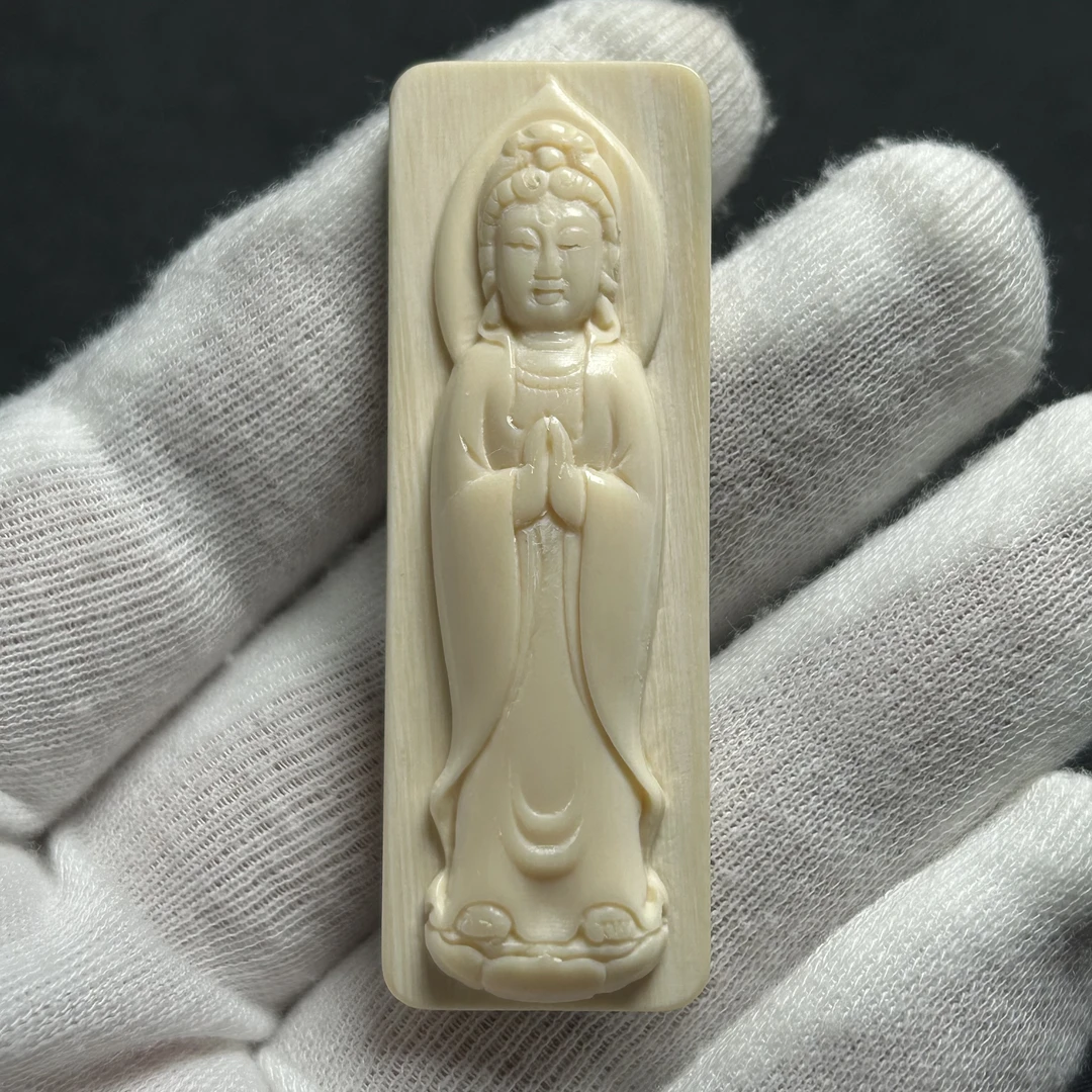 G21712 南海观音 只做天然猛犸牙