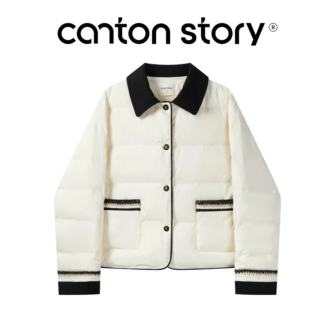羊城故事-法式小香风棉服外套女2025冬季新款保暖外衣Y51155411