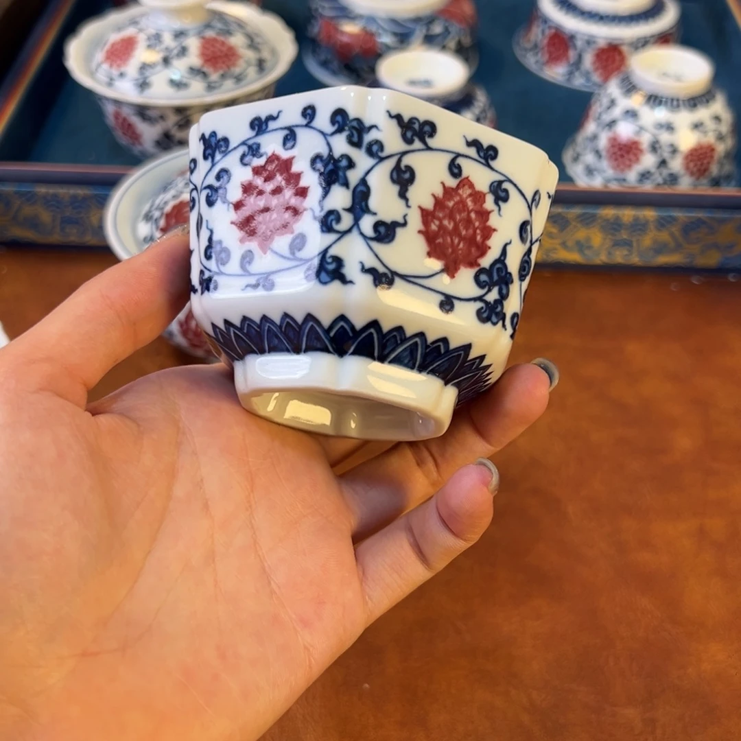 摆件景德镇陶瓷茶器百宝箱