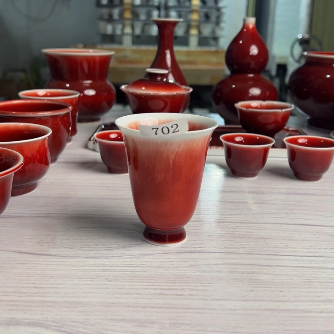 陶景德镇陶瓷郎红微瑕