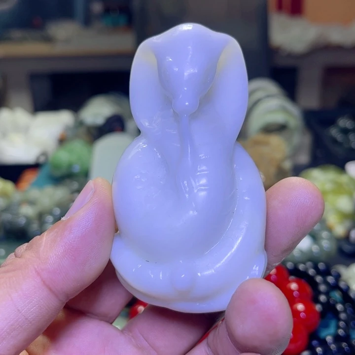 蛇纹石玉未镶嵌项链孤****睡