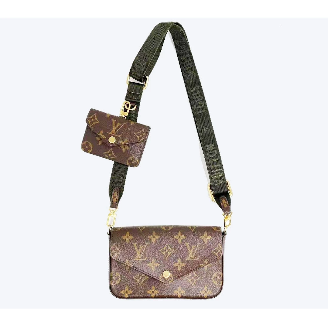 99新 LouisVuitton/路易威登 新款芯片三合一斜挎包