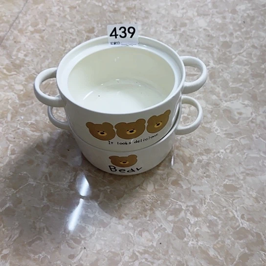钛合金陶瓷碗439两个配盖子