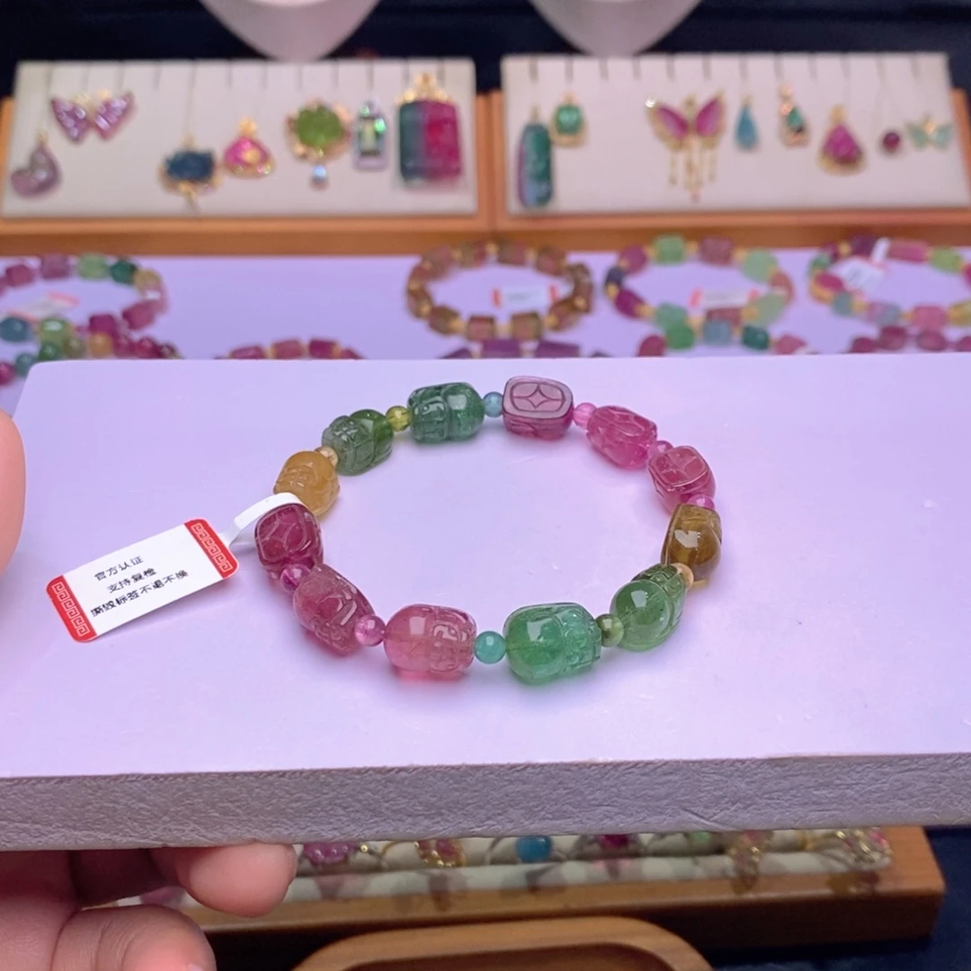 未镶嵌碧玺单圈手链m貔貅