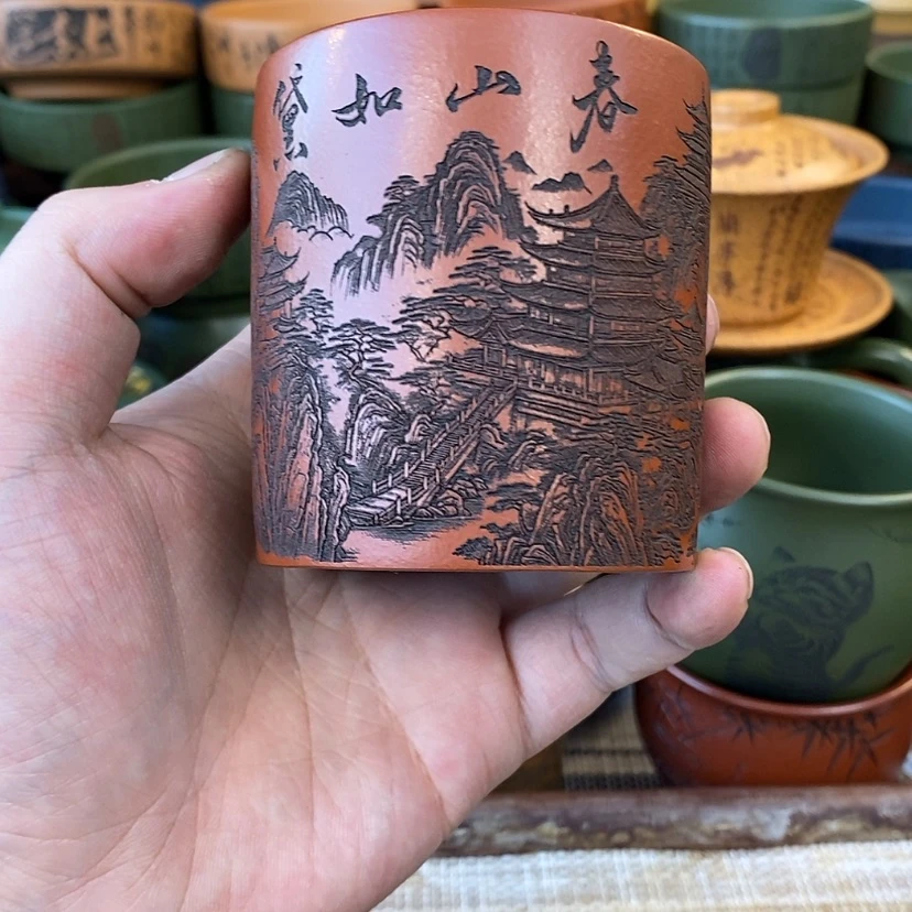 【闪购商品】紫砂杯子宜兴全手工紫砂杯