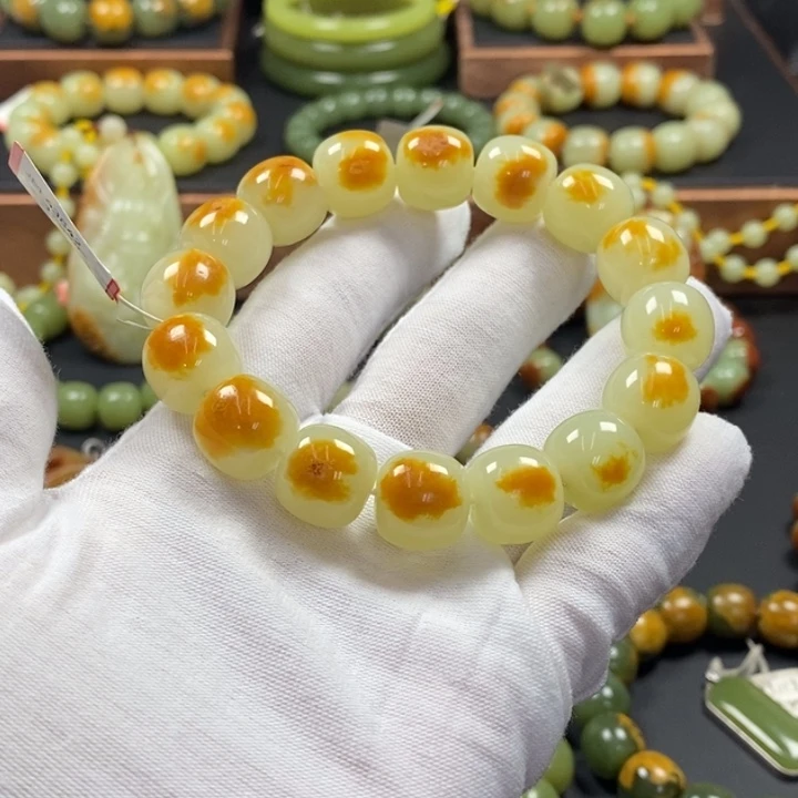 @***❀透闪石质玉未镶嵌手链