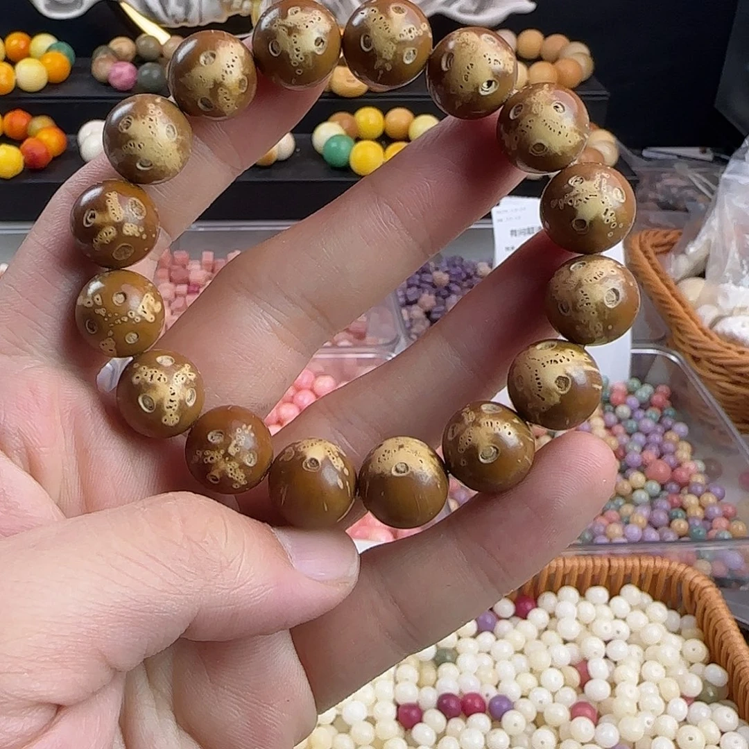 吊坠菩提根/象牙果卡14紫金鼠熊猫手串一条