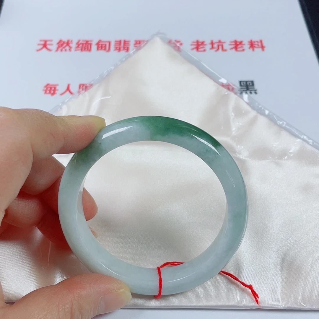 翡翠未镶嵌手镯天然翡翠手镯58.8