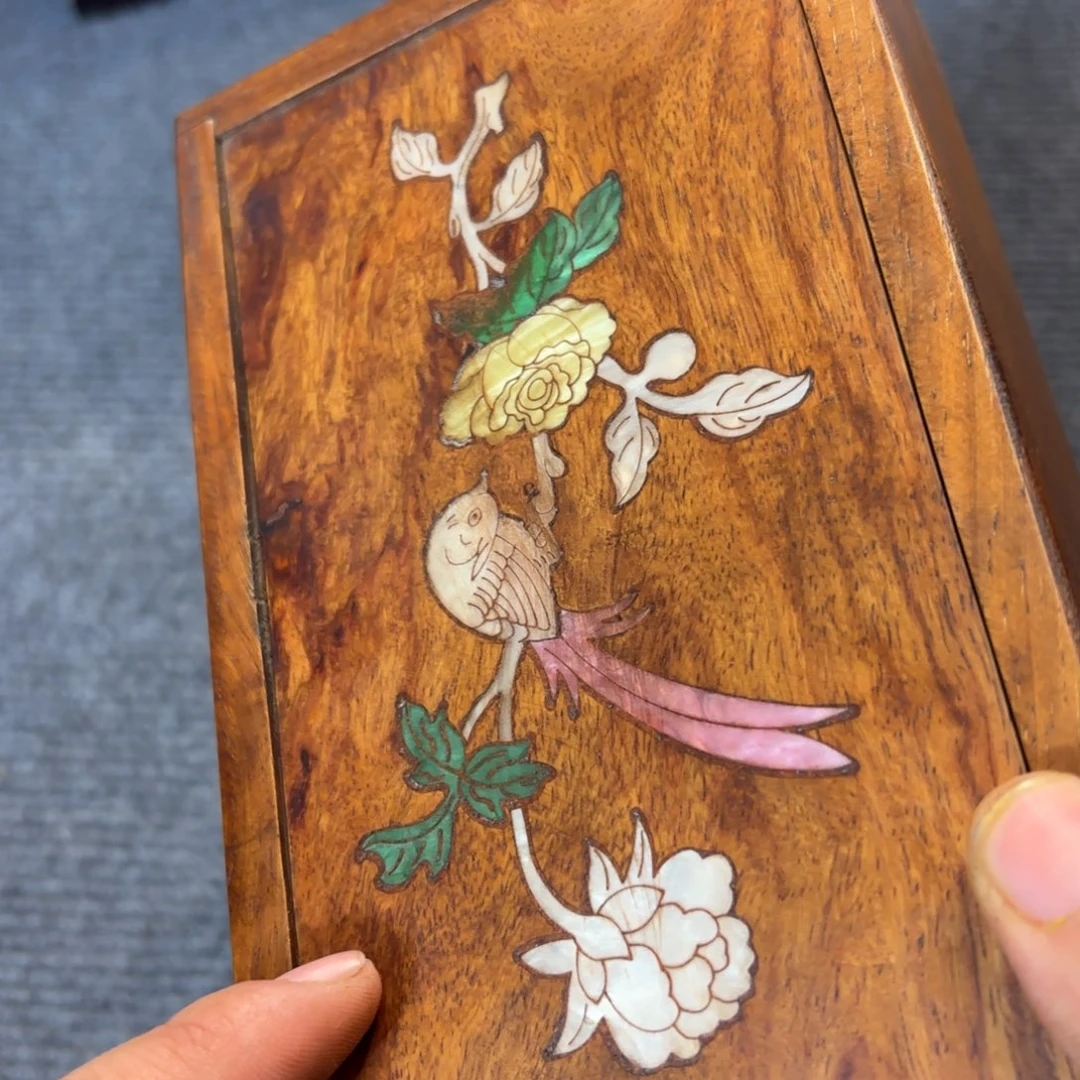 木缅甸花梨独板机关盒