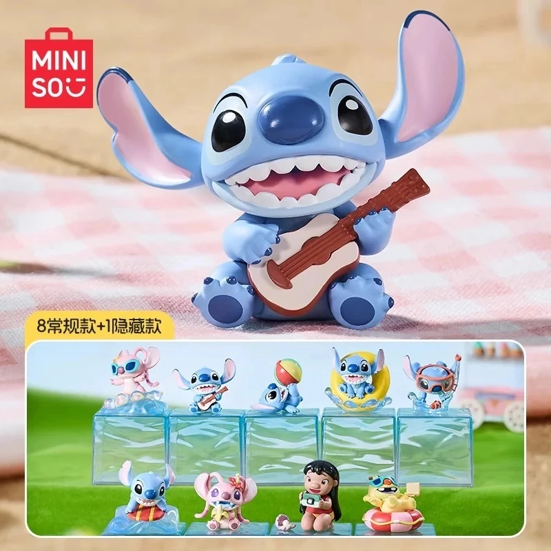 MINISO名创优品迪士尼星际宝贝史迪奇史迪仔夏日派对盲盒手办摆件