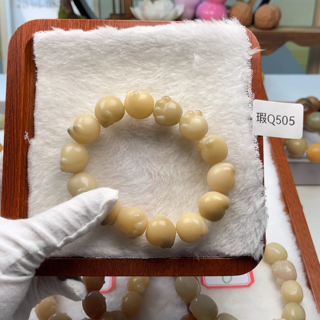 菩提根/象牙果手串龙*16mm猫爪一串瑕Q505