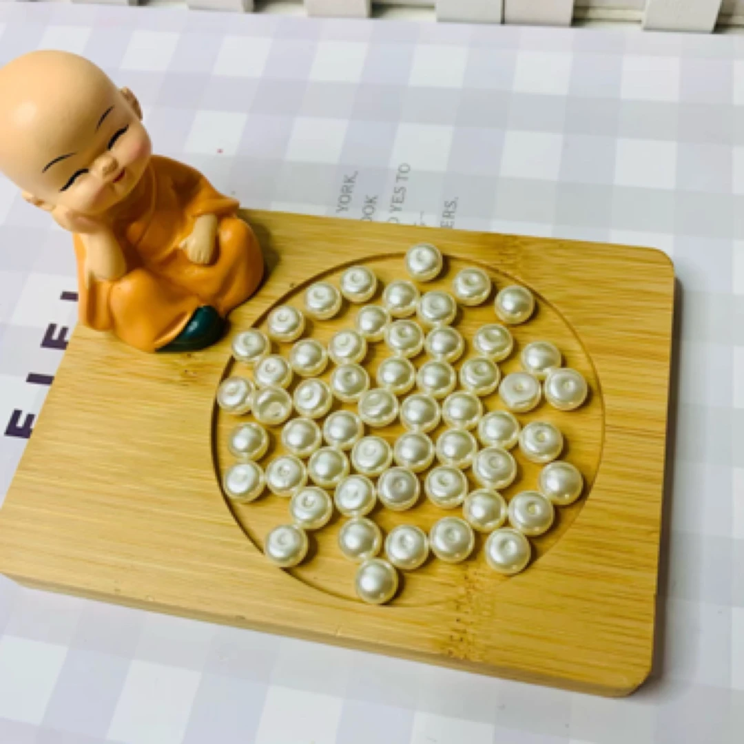 【小蚂蚁饰品】 馒头珠 散珠diy饰品配件米白色珠子