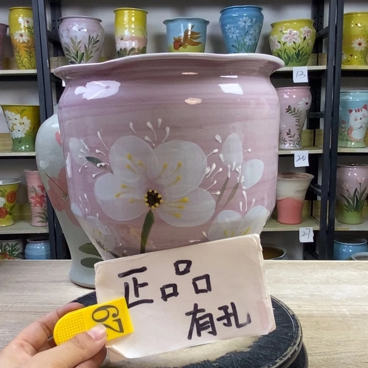 景德镇高温陶瓷花盆