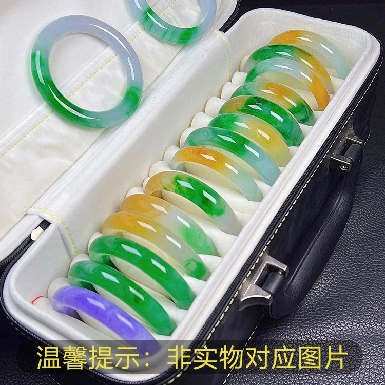 翡翠手镯圈口测量方法手工网红少女古风镯子渐变变色极细ins工艺