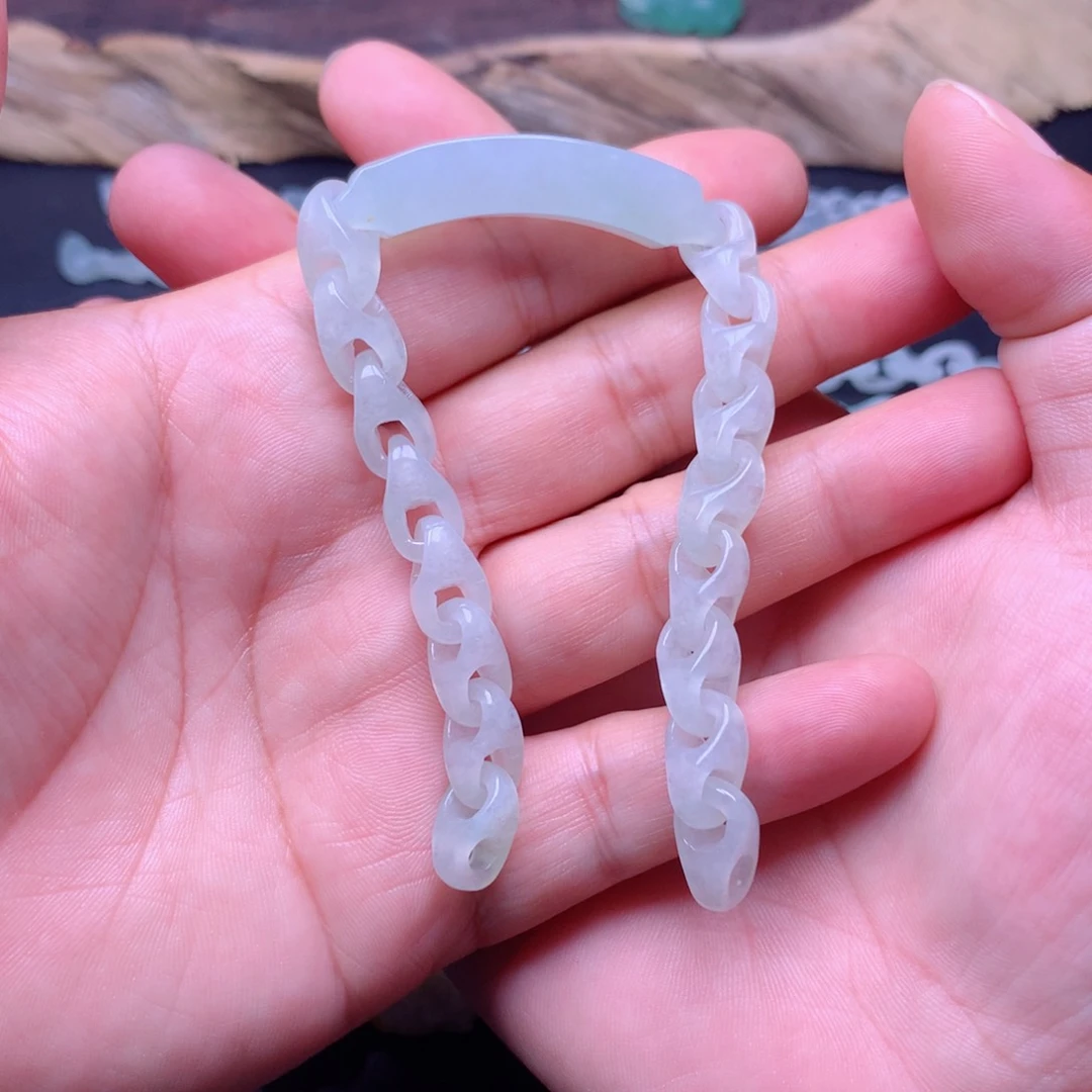 定制翡翠未镶嵌肖*耀手链