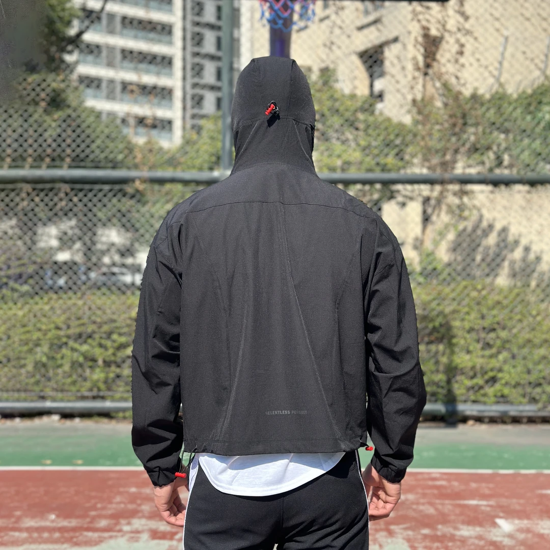 春秋男士套头连帽卫衣韩版宽松高弹防水速干运动户外冲锋衣防风