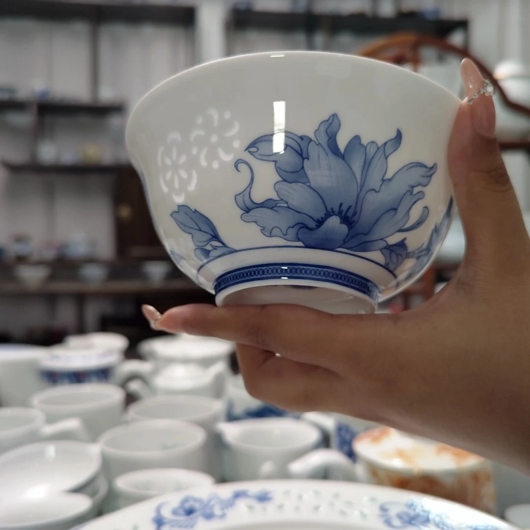瓷清水出芙蓉5寸饭碗一个