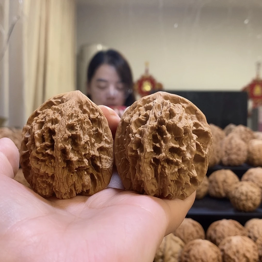 把件文玩核桃45中国大花有修