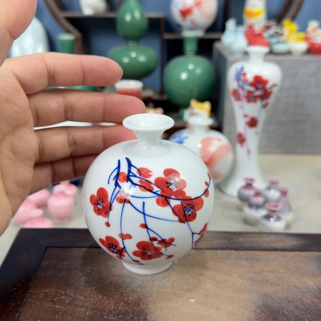 陶瓷手工小花器摆件
