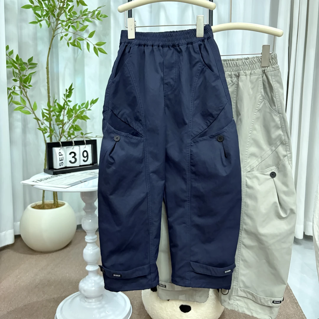 男童裤子春秋宽松休闲裤2025中大童休闲韩版长裤儿童秋季洋气潮流