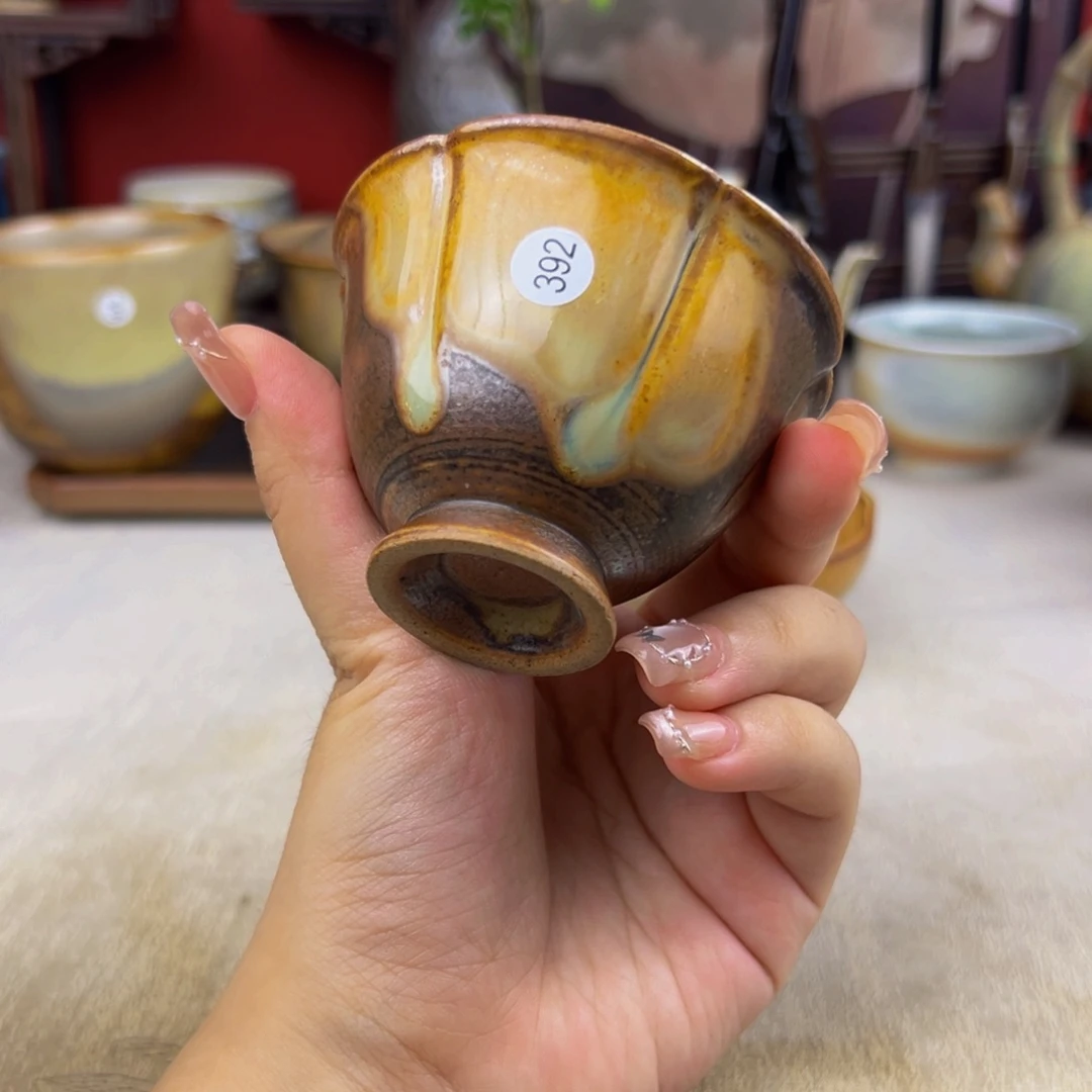 杯纯手工柴烧主人杯