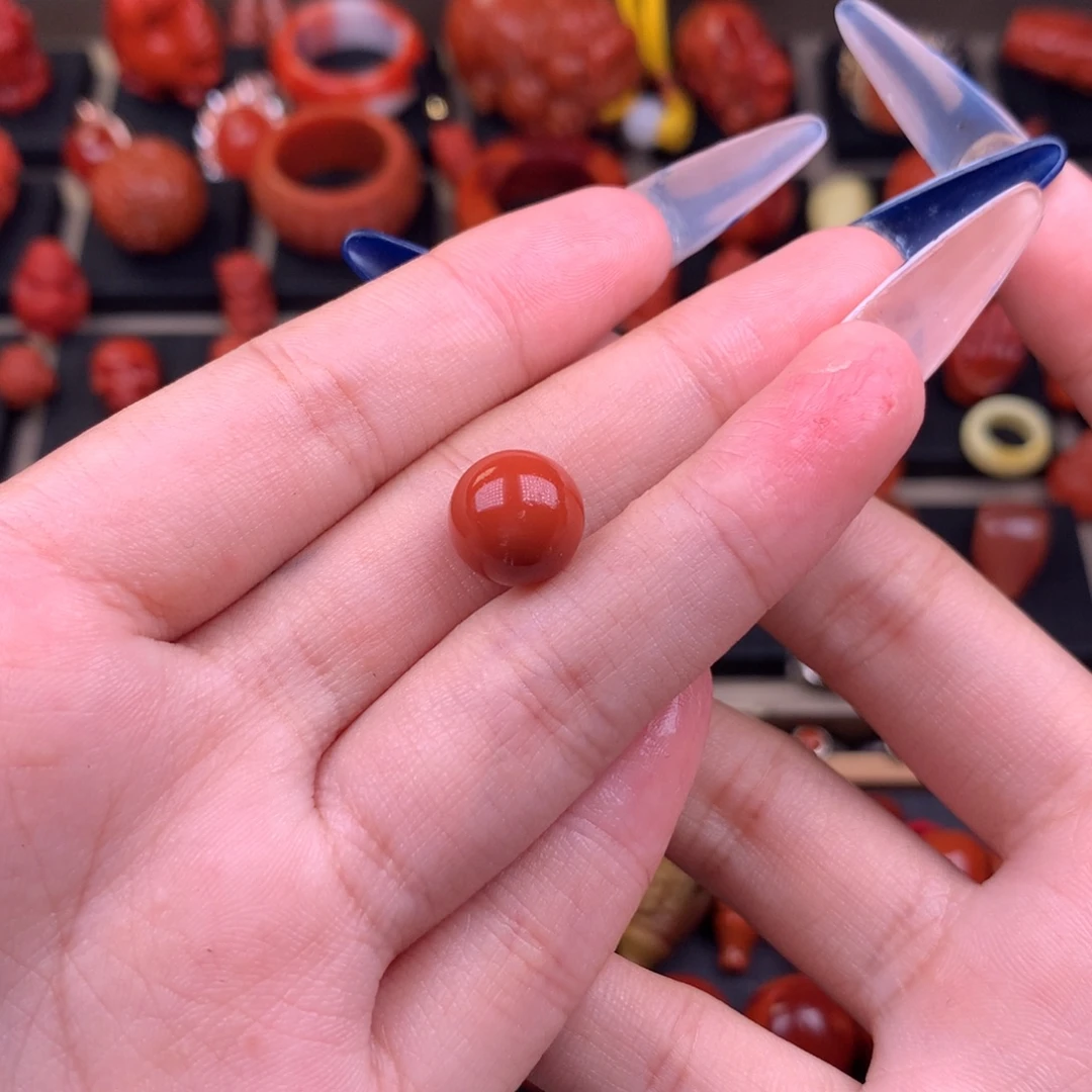 医***好南红玛瑙未镶嵌圆珠10+