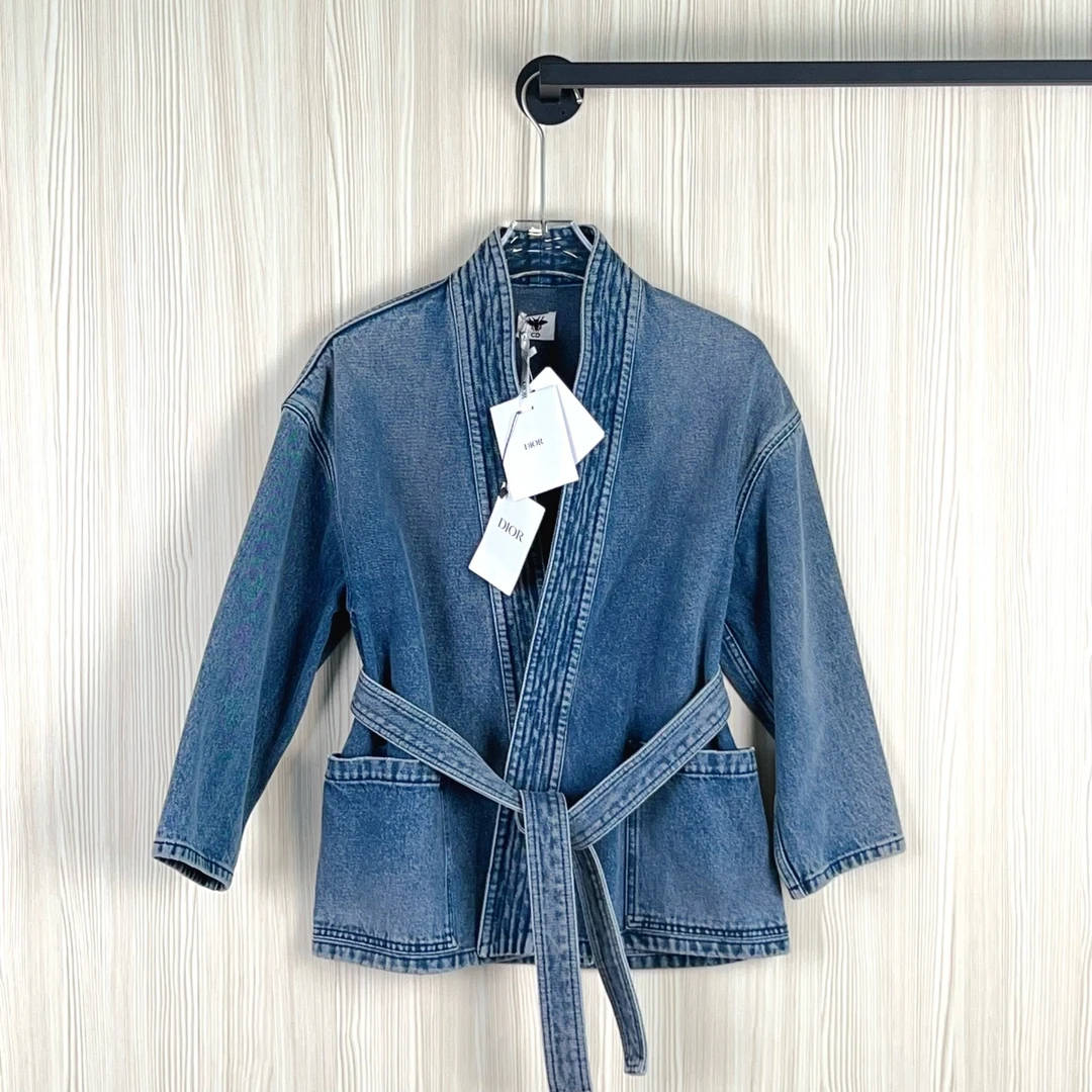 全新未使用 DIOR/迪奥 牛仔外套 全新 尺码34成色看直播 GSS23448