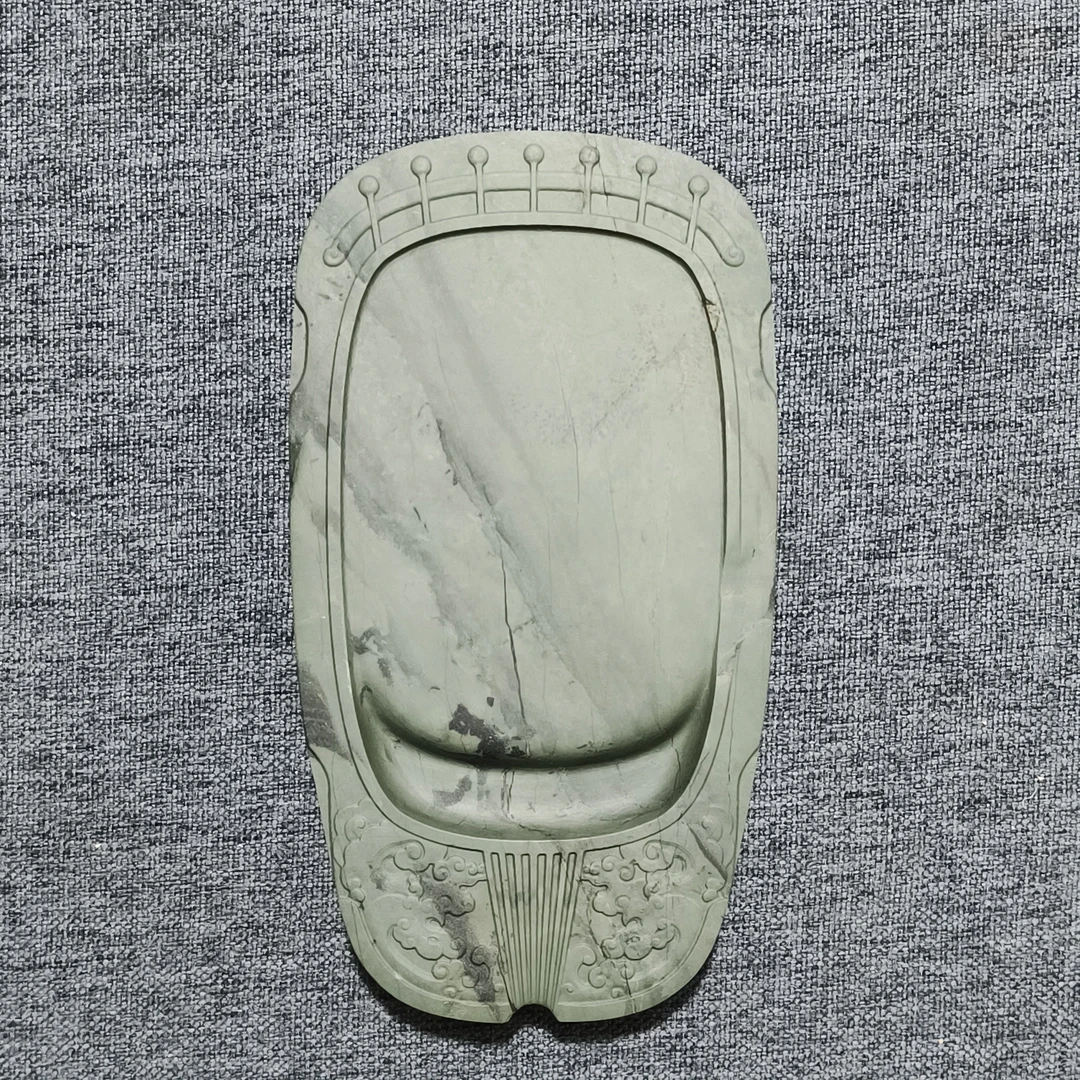 甘肃洮砚，水泉琴砚，尺寸16.4*9*1.5厘米