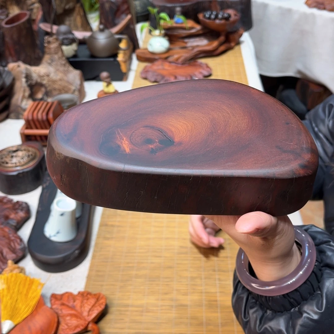 缅甸花梨壶承底座