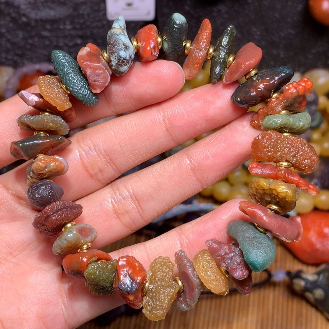 未镶嵌玛瑙/玉髓珠宝半成品