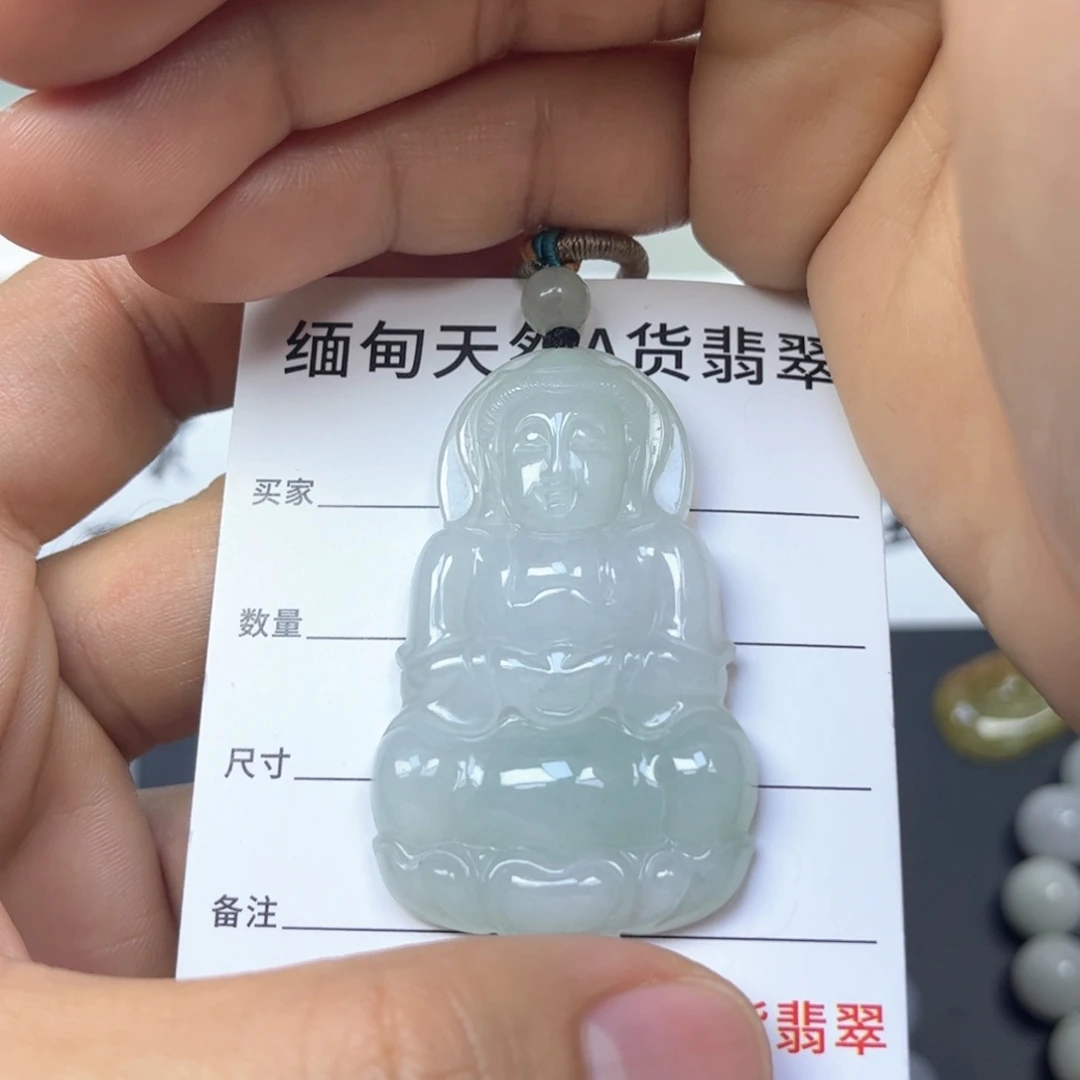 翡翠颈饰未镶嵌缅甸天然翡翠