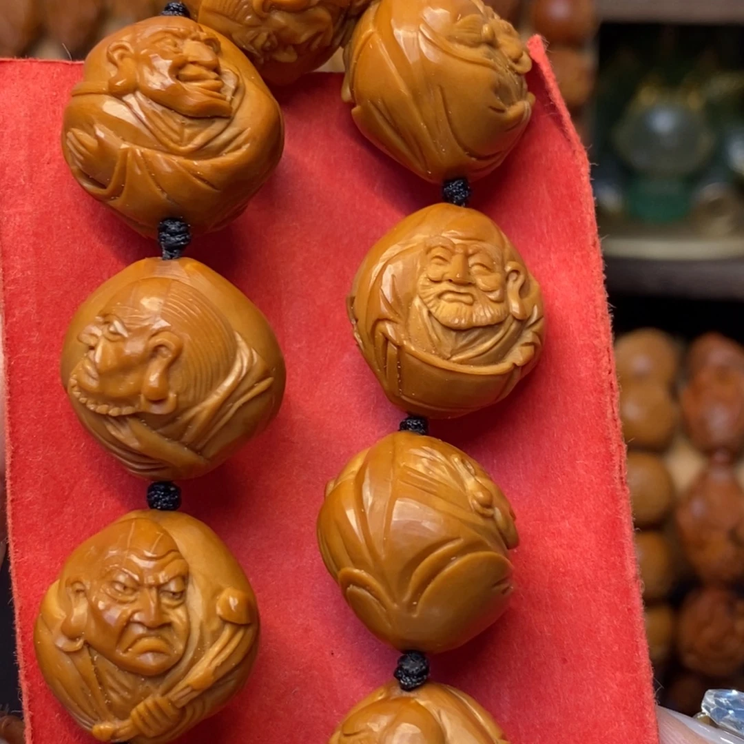 手串/手链橄榄核浮雕十八罗汉