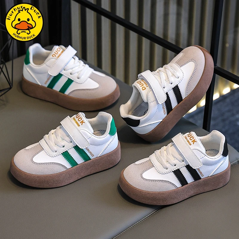 小黄鸭儿童运动鞋2025春秋女童鞋子男童德训鞋宝宝童鞋潮学生板鞋