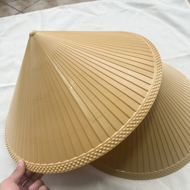 斗笠防水防雨帽遮雨塑料帽劳动环卫工人通用男女大帽防晒林冲帽子