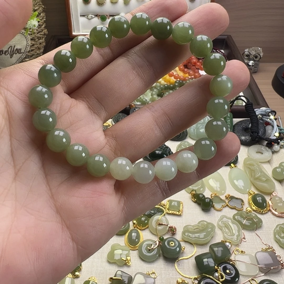 和田玉未镶嵌手链