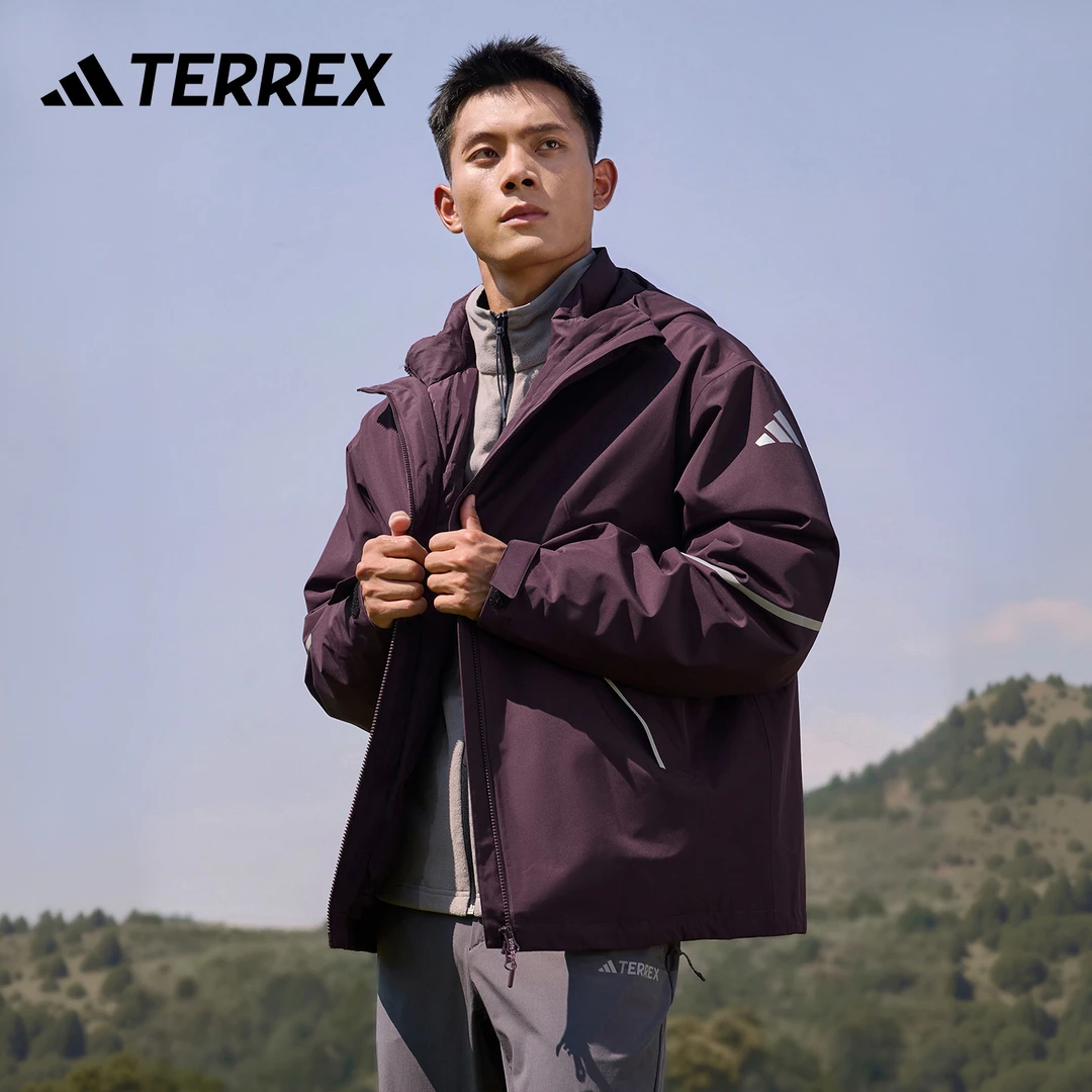 双旦礼遇 防水户外鹅绒三合一冲锋衣80绒子阿迪达斯TERREX KT4971