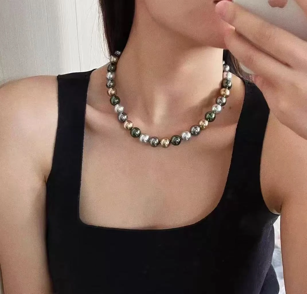 【绍兴龙华】时尚温柔莫兰迪混彩项链S9095