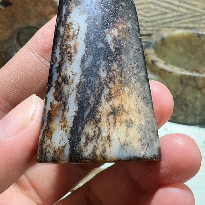 福***来和田玉未镶嵌挂件