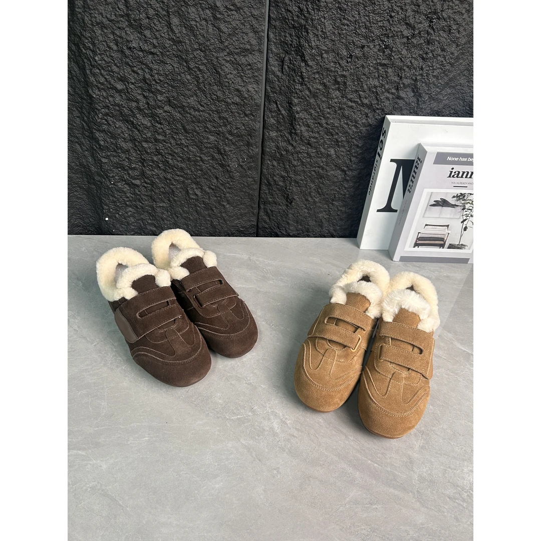 大龙甄选~2公分牛皮/复古做旧加绒德迅冬季女鞋1861