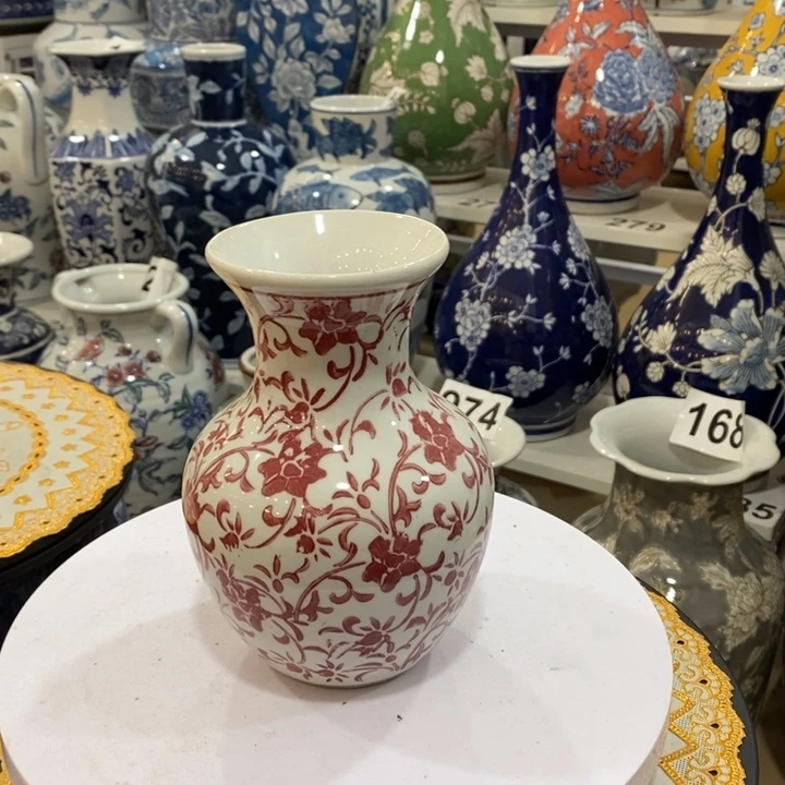 【闪购商品】摆件陶瓷花瓶高15摆件