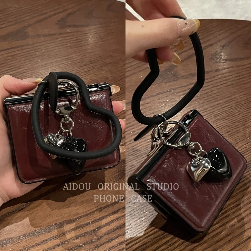 适用华为purax手机壳新款折叠屏皮质中轴保护爱心指环Purax典藏版