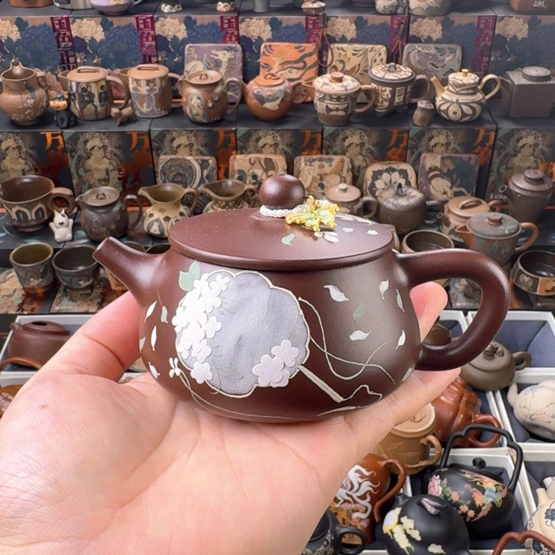 茶壶紫砂200cc原矿精工半手