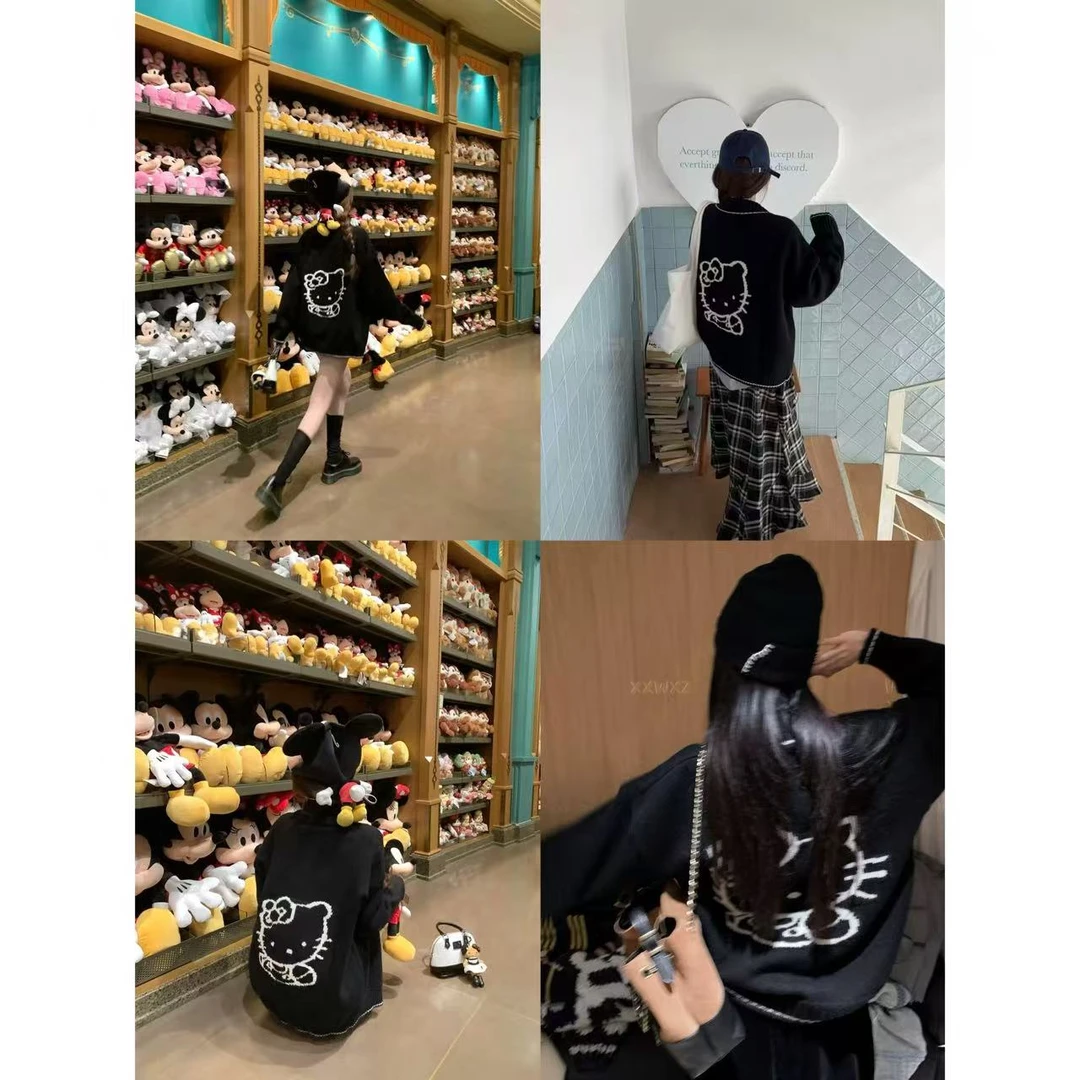 徐秋阳  kt开衫  秋季新款百搭时尚休闲显瘦显白毛衣4429