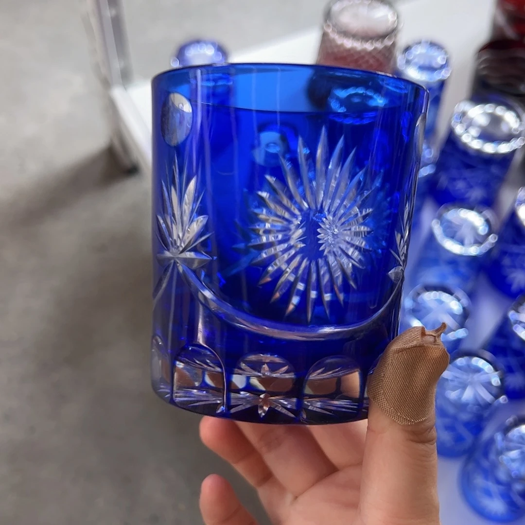 平底款水晶玻璃微瑕一个