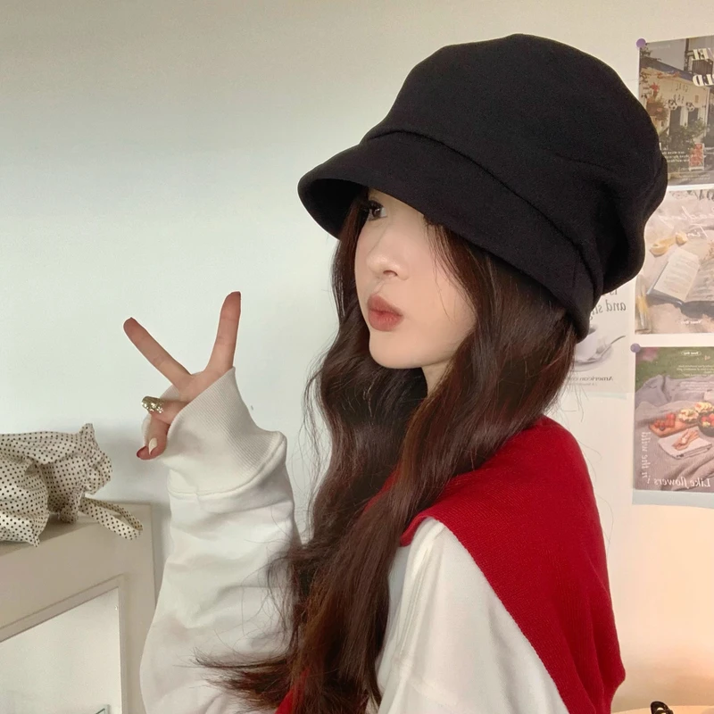 CDLM陈大刘芒【简约不挑人】秋冬日系冷帽包头堆堆帽显脸小
